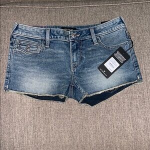 True Religion Blue Denim Shorts